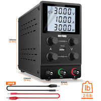 Laboratory DC Power Supply, Adjustable Voltage, Current Regulator