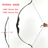 Recurve Bow and Arrows Set, Right Hand & Left Hand, Shooting & Hunting Games