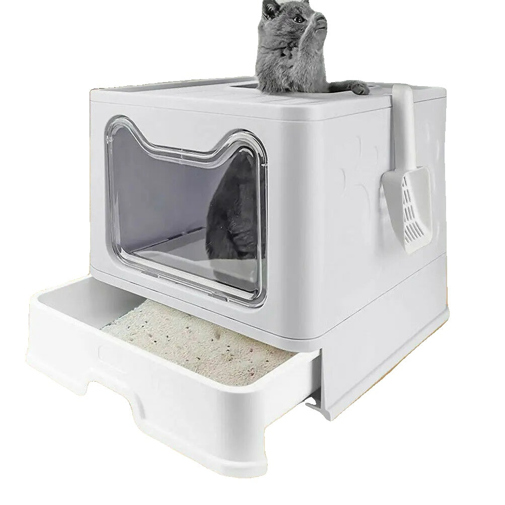 Cat Litter Box, Front Entry, Foldable