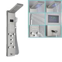 LED Shower Panel, Waterfall Rain Shower, SPA Massage Jet