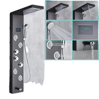 LED Shower Panel, Waterfall Rain Shower, SPA Massage Jet