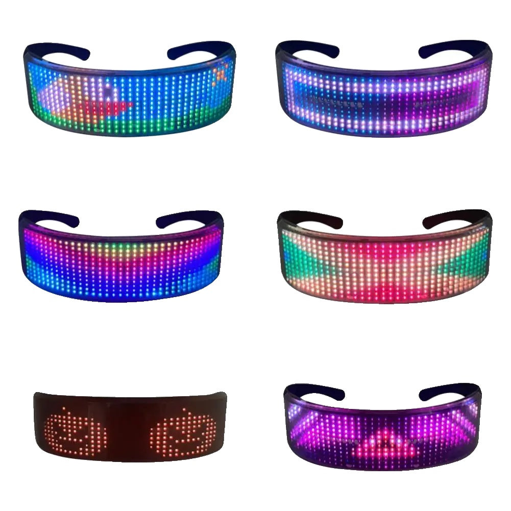 Ochelari cu LED-uri, colorați, decor pentru petrecerea de Halloween