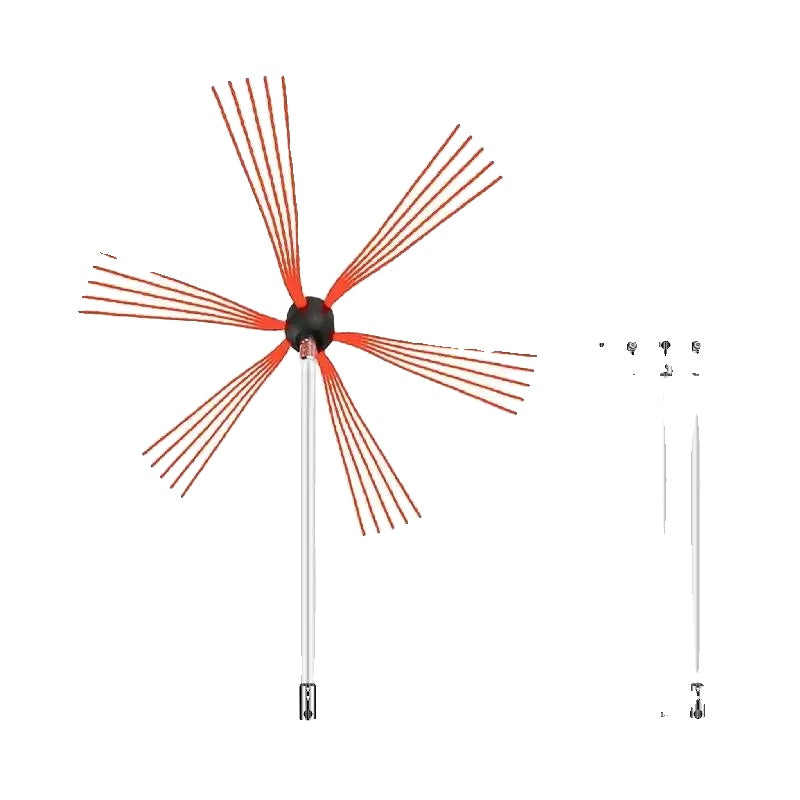 Kaminreiniger-Set, Nylon-Bürstenkopf, flexibler Stab