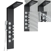 Sistem de panou de duș, montat pe perete, ecran de temperatură