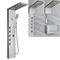 Shower Panel Tower System, Wall Mounted, Temperature Screen