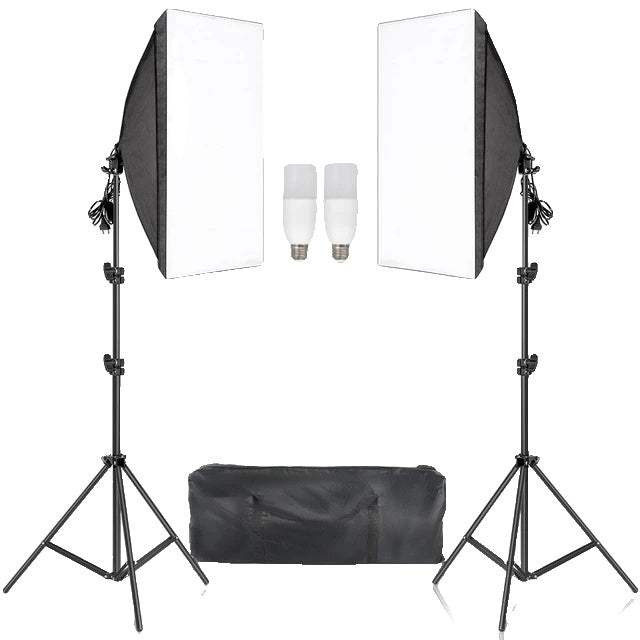 Fotobelysningssatser, Softbox-belysning, Professionellt ljussystem