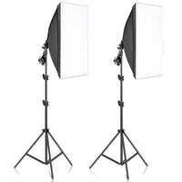 Kituri de iluminare cu softbox pentru fotografie, 50x70CM, sistem de lumină continuă