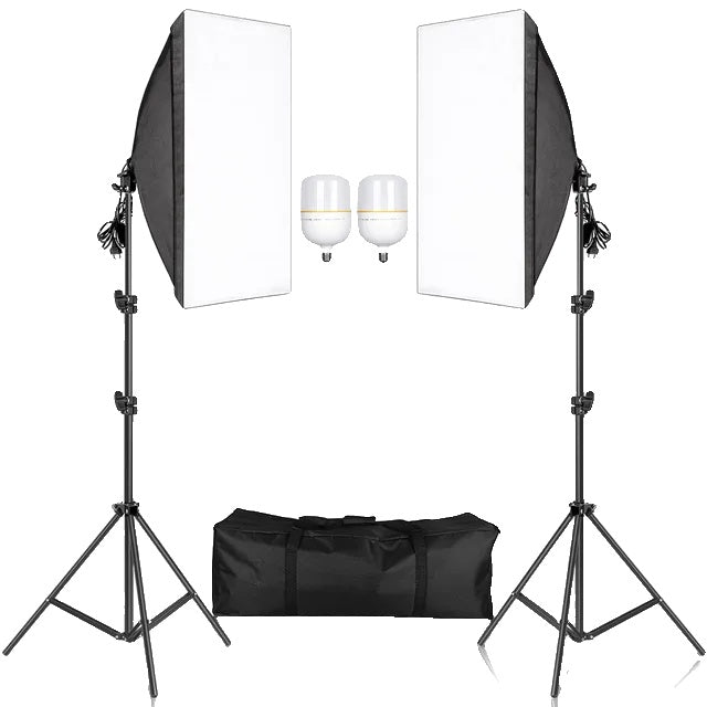 Photography Softbox Lighting Kits, 50x70CM, Continuous Light System