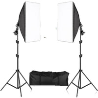 Softbox de fotografie, sistem de lumină continuă, trepied cu suport de 2M.