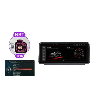 Bilradio Android 12, 8G 256G, BMW 1-serien F20 F21/3-serien F30 F31 F34/4-serien F32 F33 F36