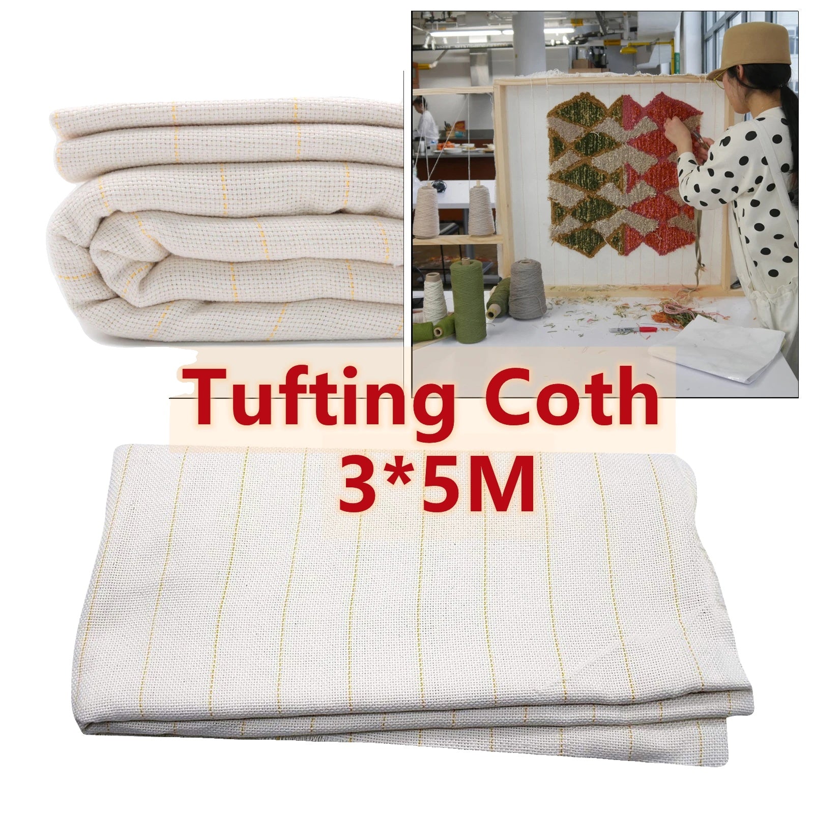 Material textil pentru tufting primar, 3x5M, țesut de covoare