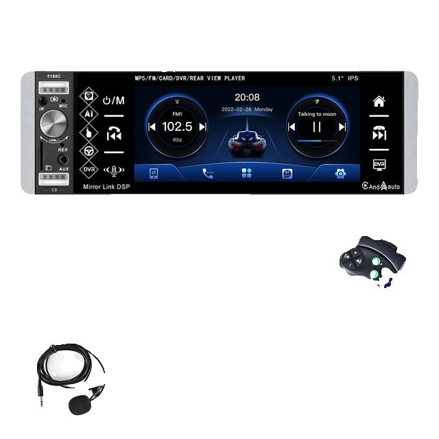 Radio auto, ecran de 51 inch, conectivitate Bluetooth