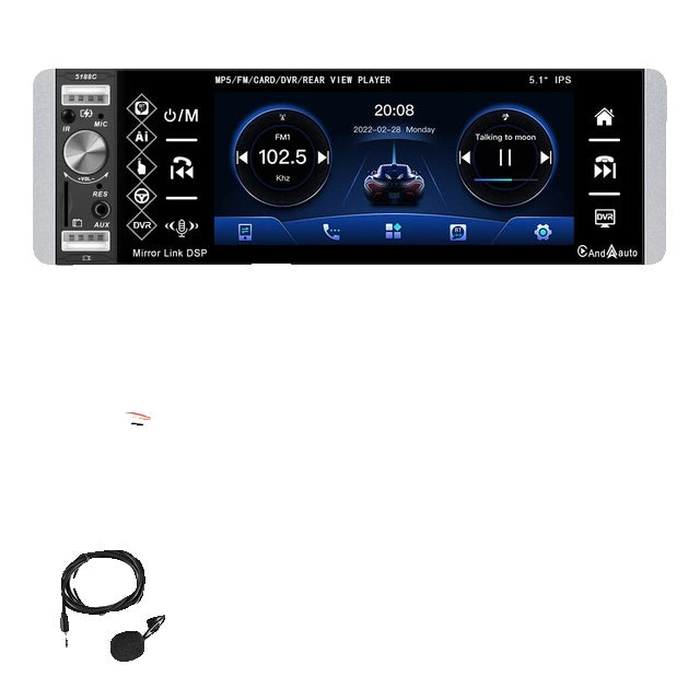 Bilradio, 51-tums skärm, Bluetooth-anslutning