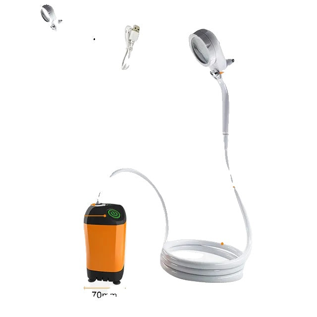 Portable Camping Shower, Rechargeable, 37V Pump