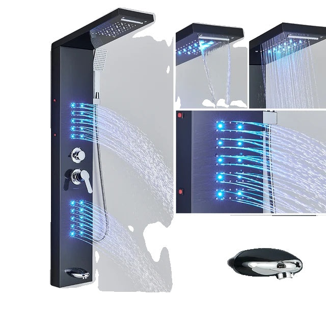 Shower Column, LED Rainfall, Massage Jet