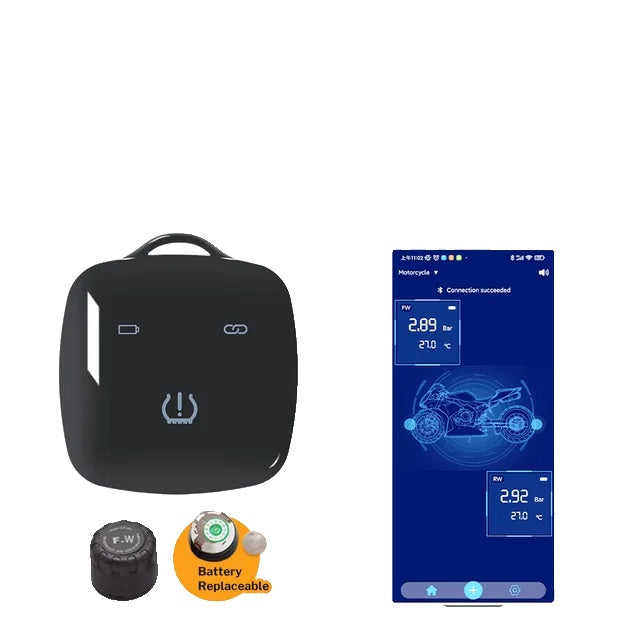 Tire Pressure Monitor System, Android iOS Bluetooth-compatible, TMPS Sensor BLE Control