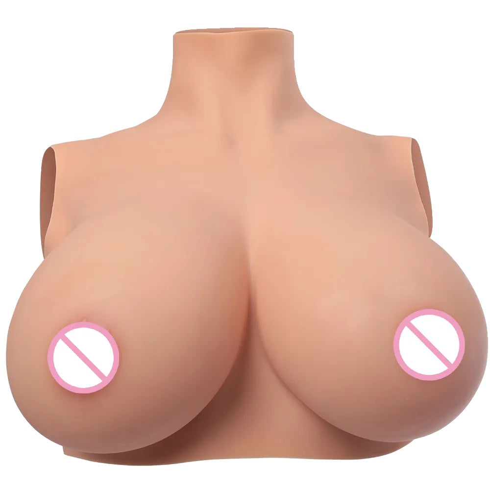 Drag Queen Bröstplatta, Silikonbröstformer, Stora Bröst