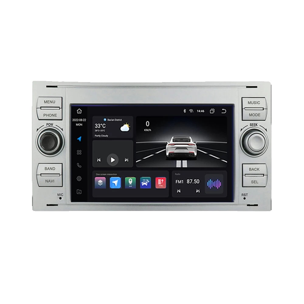 Bilradio Multimedia, Ford Focus 2 Mondeo S-max C MAX Galaxy Fiesta Kuga Transit Fusion Connect, Autoradio Carplay GPS