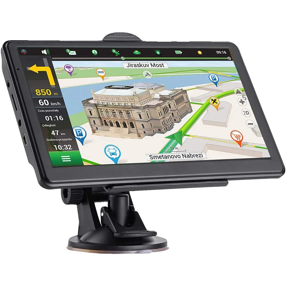 Auto GPS-navigatie, 7 inch touchscreen, kaart van Europa 2022