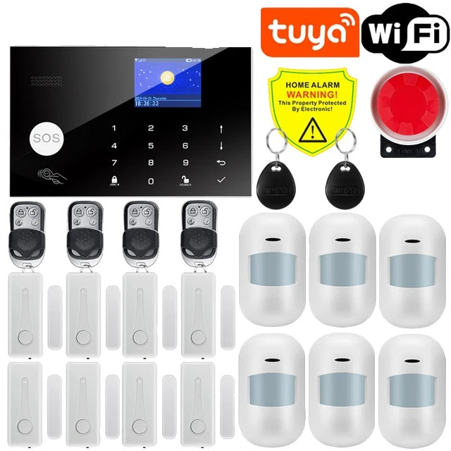 Smart Home Alarm System, Trådløs Kontrol, App Integration