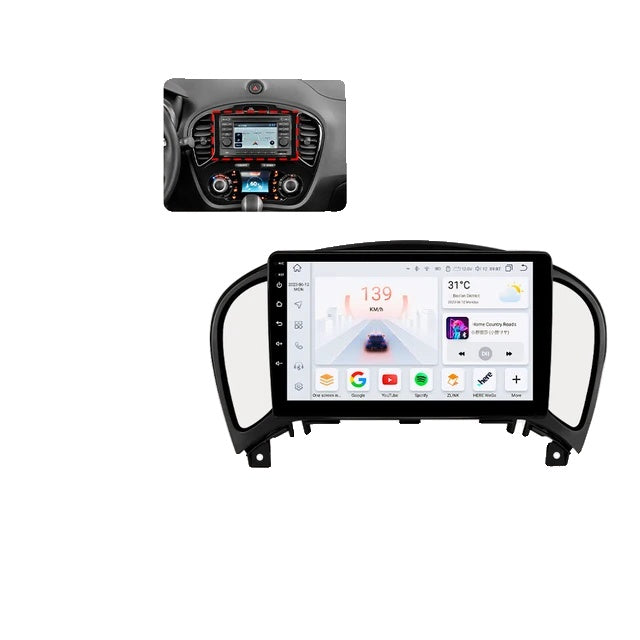 Bilradio Android, Nissan JUKE 2010-2014, Carplay AI-röst