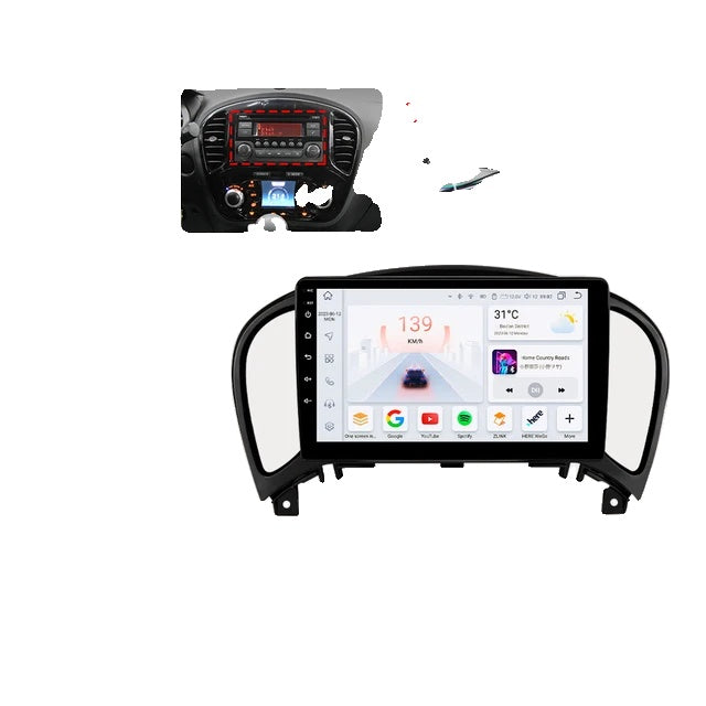 Bilradio Android, Nissan JUKE 2010-2014, Carplay AI Stemme