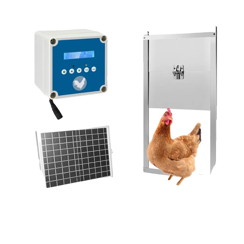 Hønsehusdør, Timer & Lys Sensor, LCD Skærm