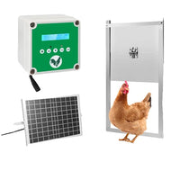 Hühnerstalltür, Timer & Lichtsensor, LCD-Bildschirm