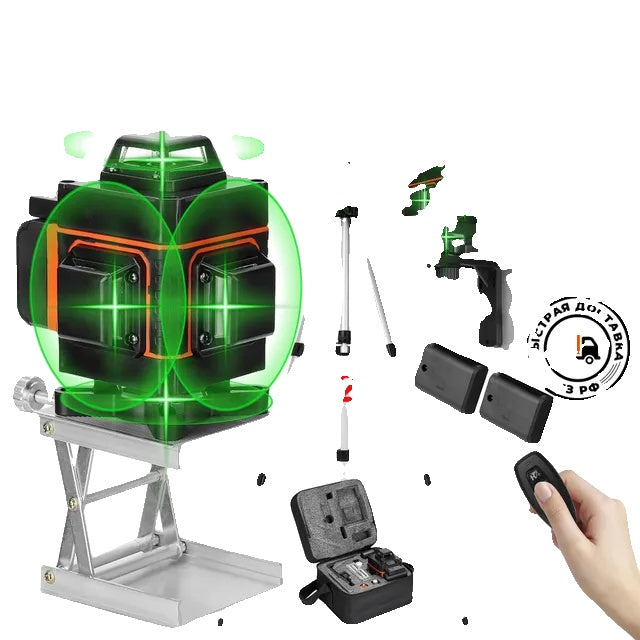 Laser-Nivelliergerät, 16 Linien, USB wiederaufladbar