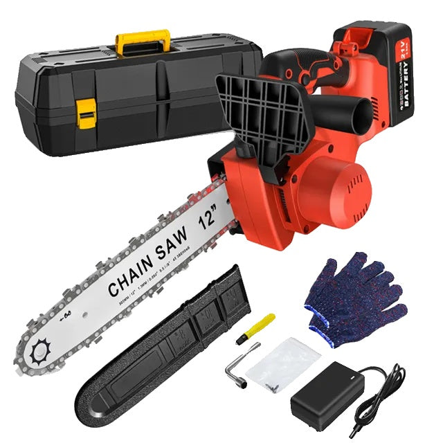 Cordless Electric Chainsaws, 12 Inch, Brushless Motor, Battery Included