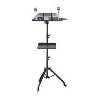 Projector Tripod Stand, Adjustable Height, Portable with Wheels