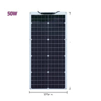 Fleksibelt solcellepanel, 150W, 18v opladning