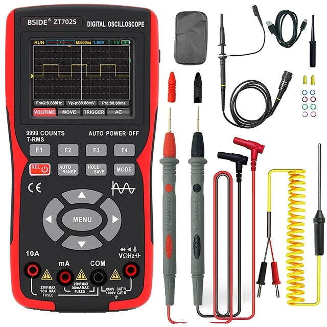 Digitalt oscilloskop multimeter, Real-time sampling rate, True RMS