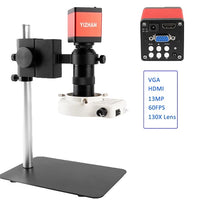 Industrielt Mikroskop Kamera, HDMI/USB/VGA Forbindelse, 1-150X/180X Zoom Område