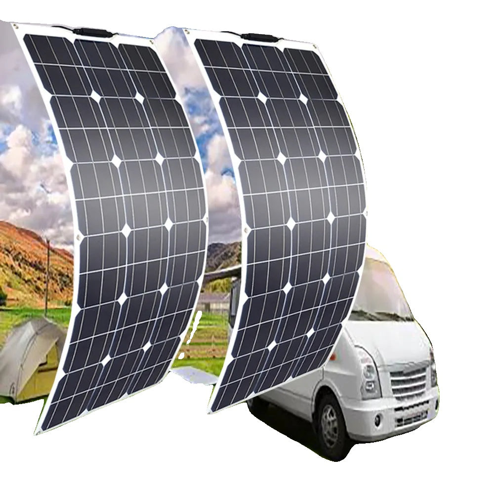 Solpanel, 200W, Flexibelt Fotovoltaiskt Panel