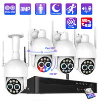 Wireless Security Surveillance System, 8MP, Night Vision