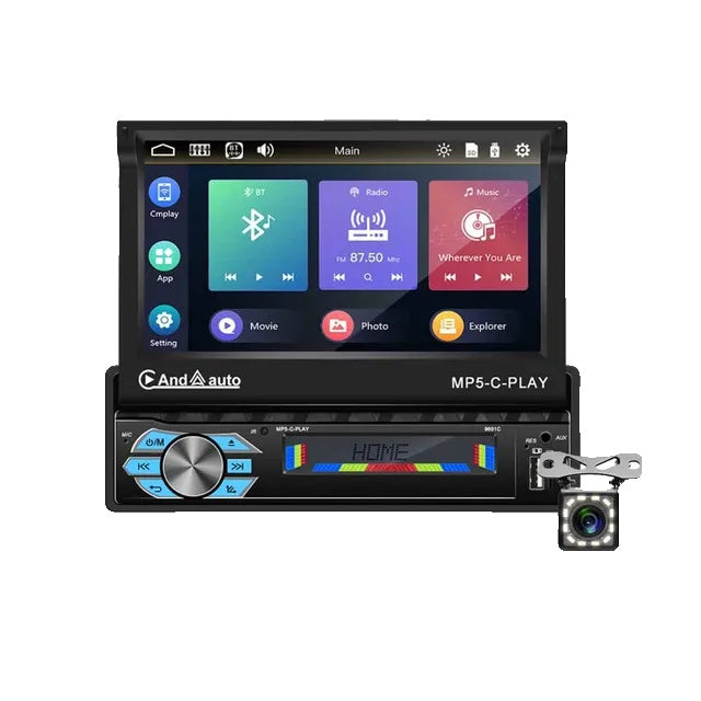 Car Radio GPS Navigation, Retractable Screen, Multimedia Player