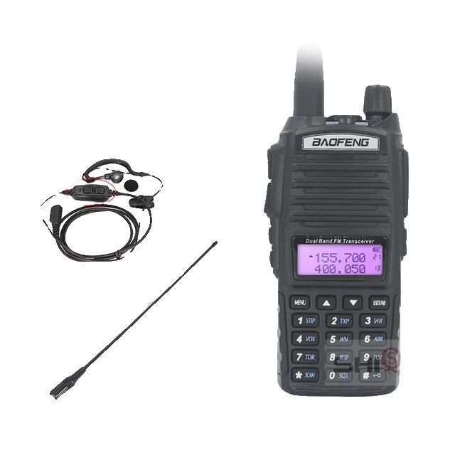 Baofeng UV-82 Walkie Talkie, 8W Effektudgang, Dobbelt PTT Funktion