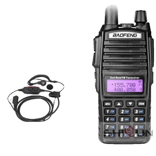 Baofeng UV-82 Walkie Talkie, 8W Vermogen, Dubbele PTT Functie