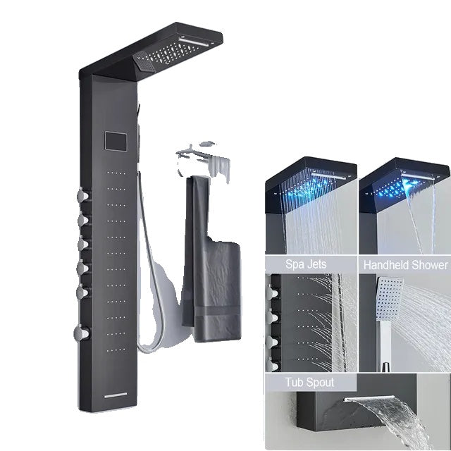 LED-suihkupaneeli, vesiputous sade, digitaalinäyttö