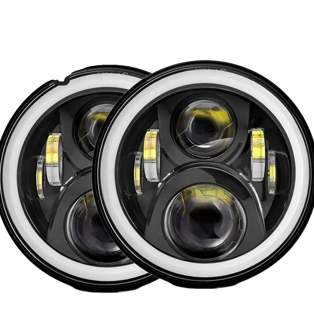 Koplampen 12V 24V 7 Inch Led Koplamp 7 ''DRL Ronde Voor Jeep Wrangler JK TJ Voor Hummer H1 H2 Koplamp(1pcs Black Koplampen 12V 24V 7 Inch Led Koplamp 7 ''DRL Ronde Voor Jeep Wrangler JK TJ Voor Hummer H1 H2 Koplamp(1pcs Black
