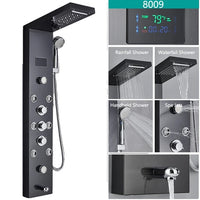 LED Shower Faucet, Temperature Digital Display, Body Massage System
