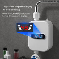 Vattenberedare, Omedelbart varmvatten, Digital display