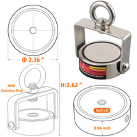 Set de magneți de neodim, rotativ la 360 de grade, capacitate de 180 kg de prindere.