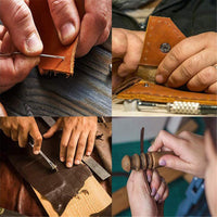 366-teiliges Lederhandwerks-Werkzeugset – Schneidematte, Nieten, Stempel und Nadeln