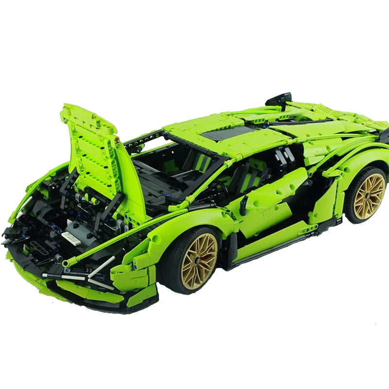 Byggklossar Set, 3696 Bitar, Lamborghini Sian FKP 37 Modell