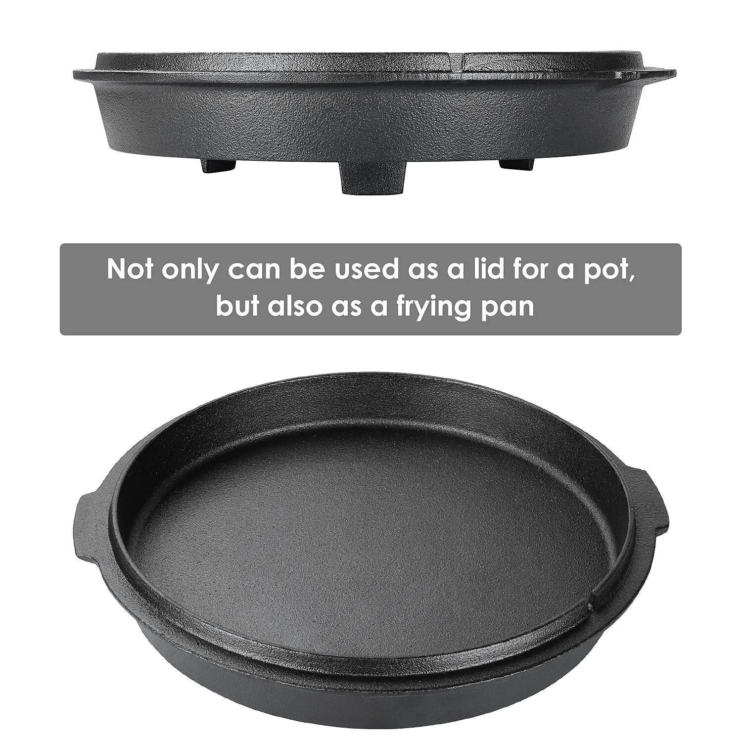 BBQ Dutch Oven, 4.0L Capacity, Cast Iron Construction