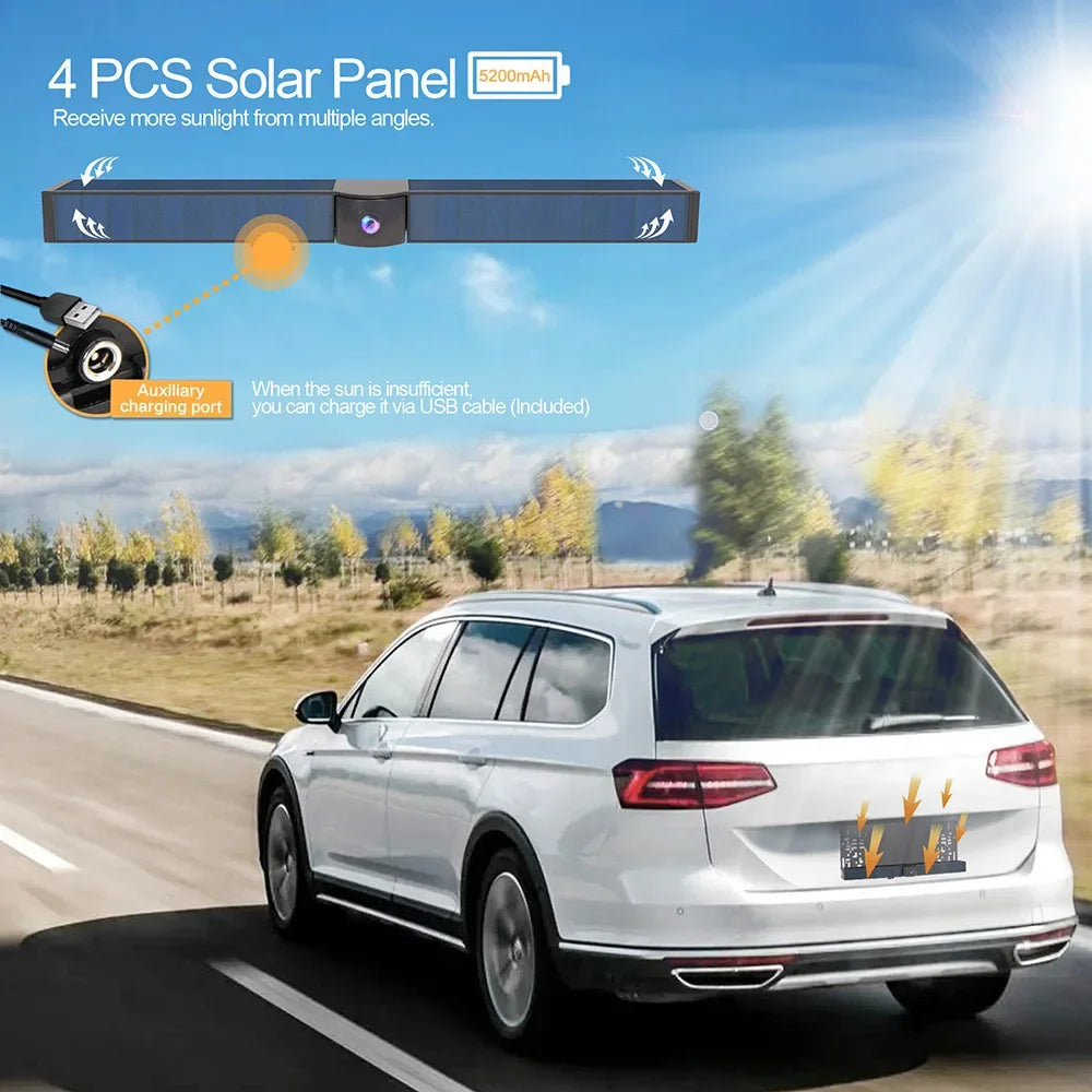 Wireless Reverse Camera, Solar Powered, 1080P HD Resolution