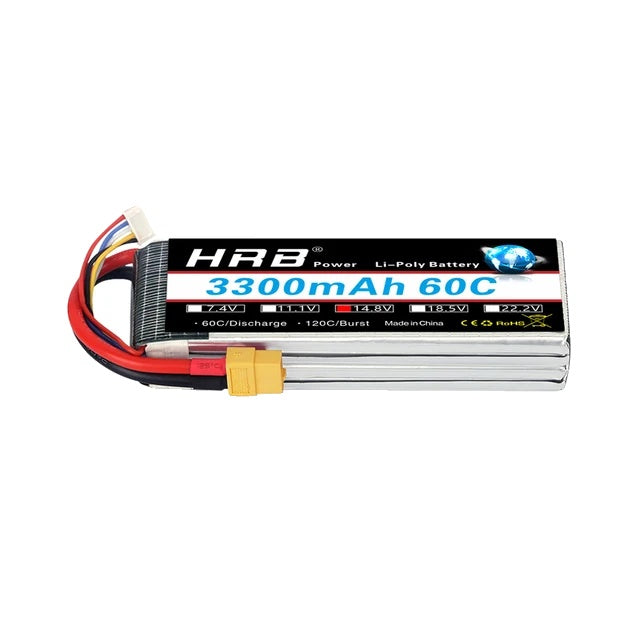 RC Lipo-batteri, 14,8 V, hög kapacitet