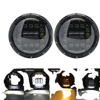 LED-Scheinwerfer, Fern-/Abblendlicht, geeignet für Jeep Wrangler Jk tj Cj Vaz 2121 Lada Niva 4X4.